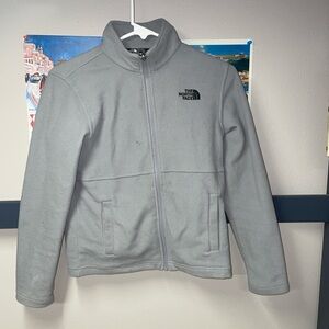 Grey The North Face Fleece Kids Size Medium